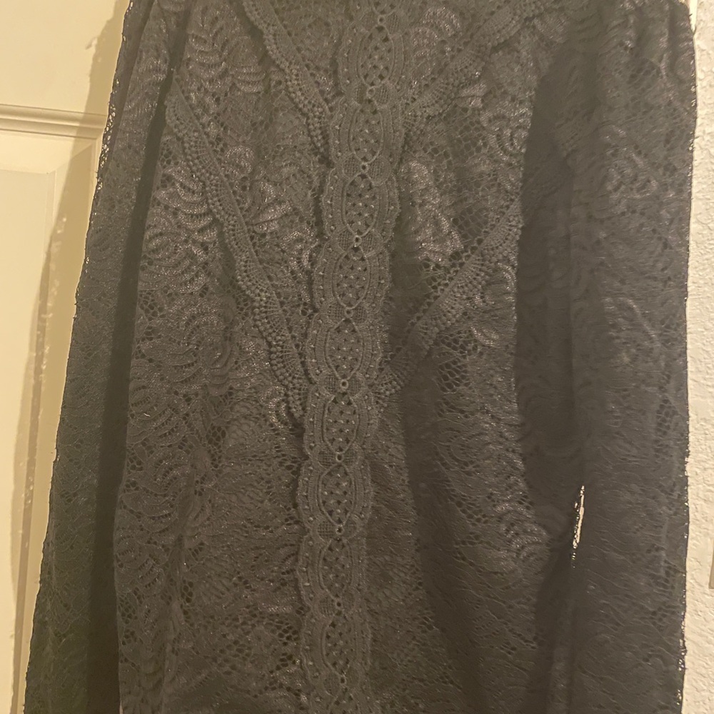 Elegant Black Lace Dress